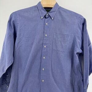 Lauren Ralph Lauren Men's Blue Classic Preppy Button Down Shirt  Size L